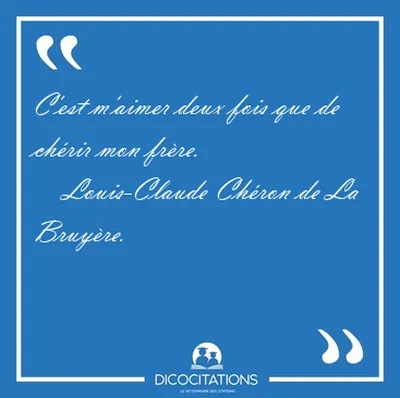 La Bruyère, Louis-Claude Chéron de